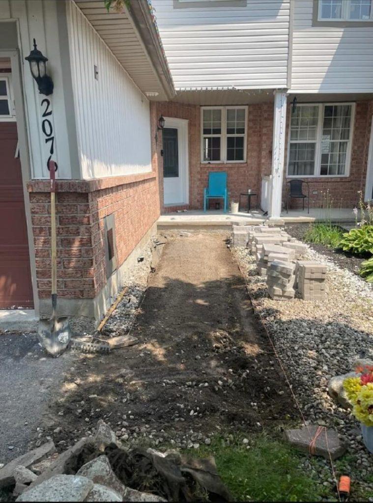BEFORE Interlock Paving
